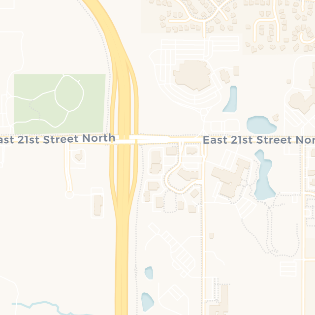 Map showing Movement by PHW at 12107 E 21st St N